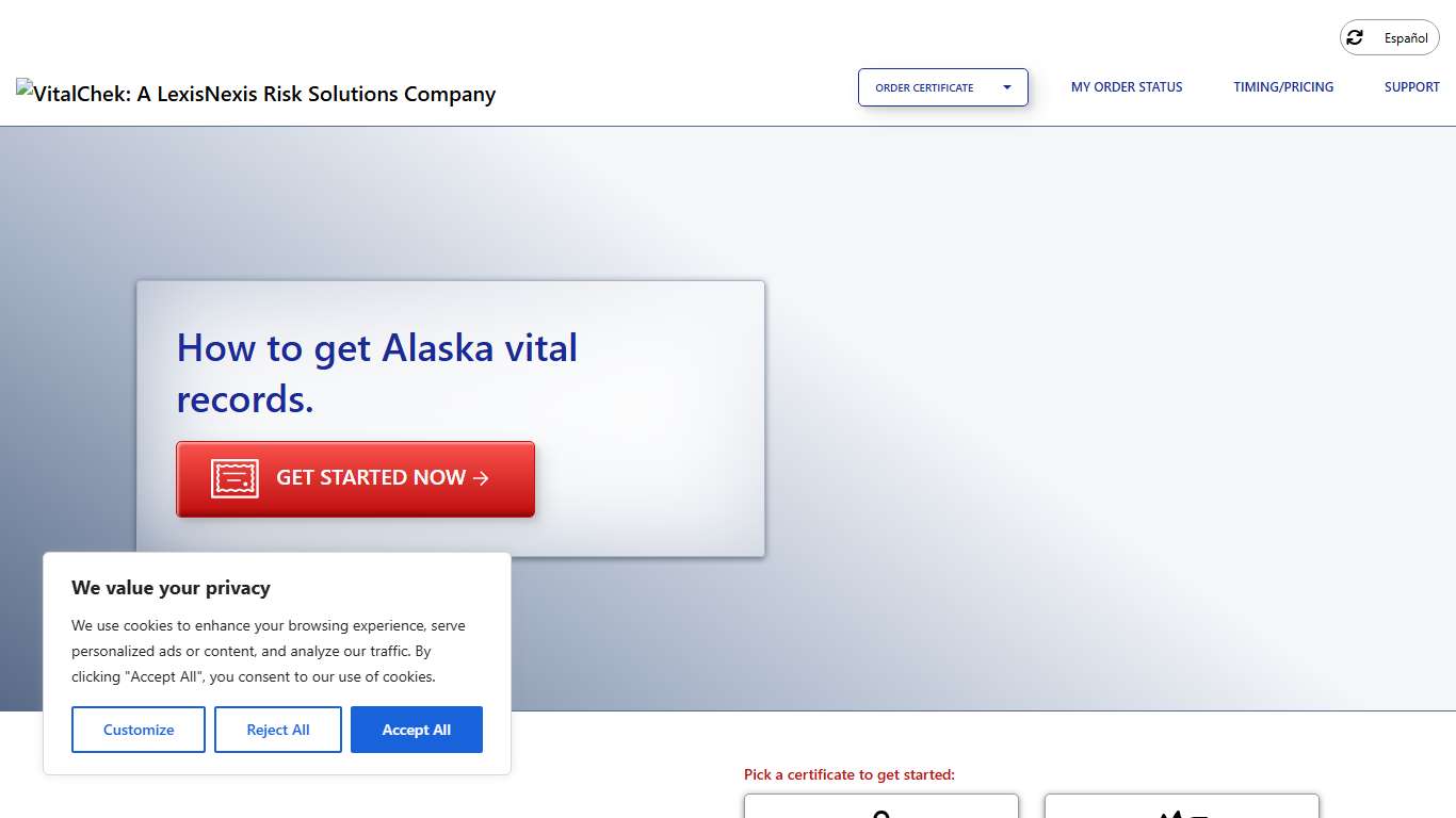 Alaska (AK) Death Certificates Death Records - VitalChek